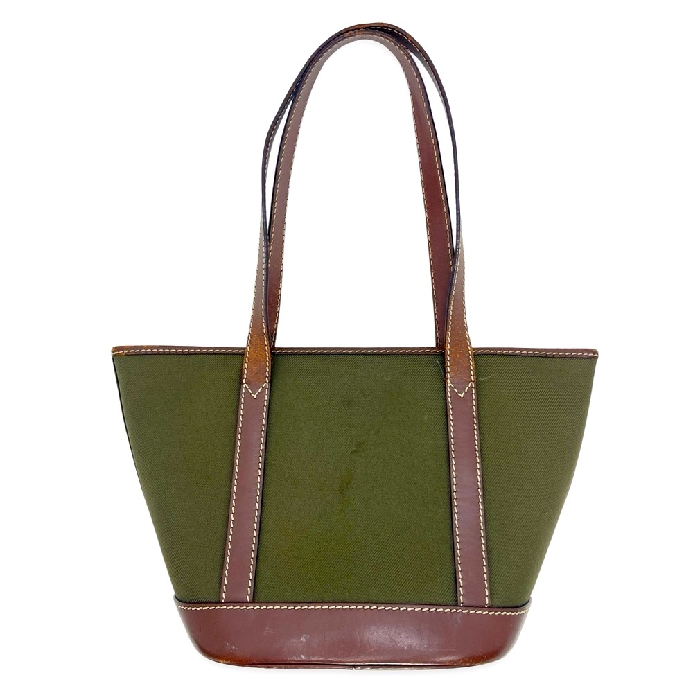Hunting World Leather & Canvas Olive Tote - Picture 2 of 14